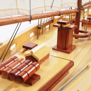 Modello di Nave <span class=keywords><strong>a</strong></span> <span class=keywords><strong>Vela</strong></span> Canadese Bluenose II Completamente Assemblato, Ornamento Nautico Artigianale 97,8Lx16,5Wx83,18H cm - Product Image 5