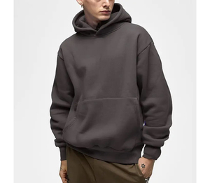 Sudaderas con Capucha Cortas para Hombre, 100% Algodón, Coloridas, Estilo Urbano, Gruesas, para Invierno, en Oferta Online - Product Image 1