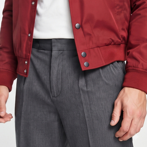 Men's Classic <b>Zip</b> <b>Up</b> Bomber Jackets Wholesale Fashion Streetwear Bomber Jacket Men Lightweight Casual Outerwear Bomber Jackets - Product Image 3