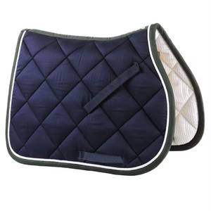 Custom Dressage Horse Saddle Pad Set Leather Material Polycotton Lining Comfortable Design High Quality <b>Equestrian</b> Gear - Product Image 2
