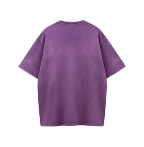 Camiseta de Alta Calidad con Estampado 'Praise' y Lavado Ácido - Corte Holgado, Informal, 100% Algodón, con Logotipo Serigrafiado - Product Image 3