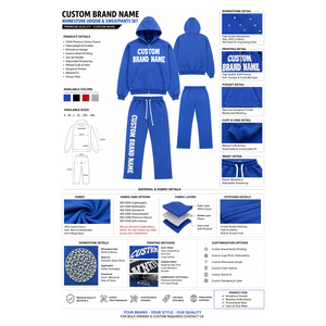 Custom Puff Print Tracksuit <b>Set</b> Zip Up Hoodie Wide Leg Jogger Pants Streetwear Style Raised Lettering Matching Casual Apparel OE - Product Image 6