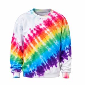 Sweat-shirt Tie-Dye Bullseye en Coton Bouclé Quotidien à Col Rond – Exportateur de Vêtements Personnalisés – Mode Confort Streetwear Décontracté - Product Image 1