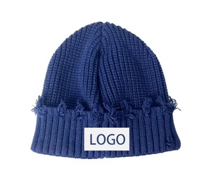 Gorros de Invierno Lisos y Desgastados en Oferta 2026, Gorros de Esquí Suaves y Cálidos con Parche de Logotipo Personalizado, Gorros Ligeros - Product Image 5