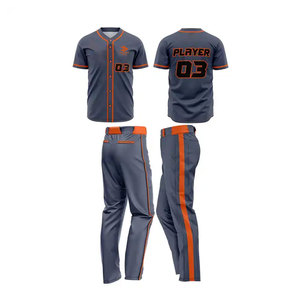 Uniforme de Béisbol Ligero, Transpirable y Ecológico de Poliéster de Alta Calidad con Diseño de Logotipo Personalizado y Precio Razonable - Product Image 1