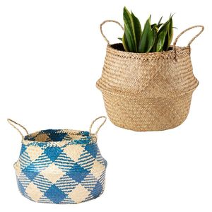 Decorative Handmade PHU HAO Brand Natural STRAW BELLY <b>BASKETS</b> Woven Plant Pot Cover for Indoor Plant Home Decoration - Product Image 1
