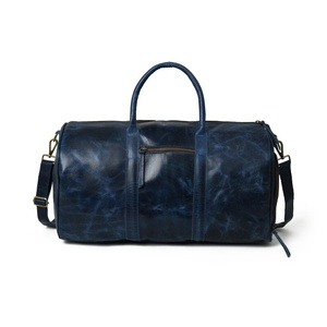Sac de voyage week-end en cuir véritable surdimensionné personnalisé avec compartiment à chaussures, sacs de voyage pour hommes - Product Image 4