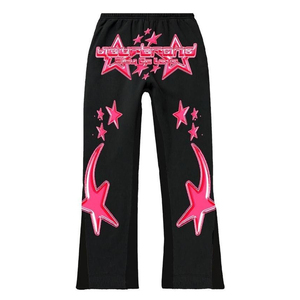 custom y2k <b>tracksuit</b> manufacturer wholesale graphic hoodie set private label streetwear outfitY2K Star Graphic Hoodie and Flare - Product Image 5