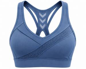Ensemble soutien-gorge de sport et short pour femme, maintien élevé, écologique, léger, bretelles croisées, sans coutures, séchage rapide, tissu respirant - Product Image 2