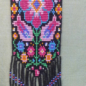 WHOLESALE BOHO style BUkrainian <b>Beaded</b> Necklace <b>Set</b>: Crane Bird Floral Ethnic Jewelry Traditional Beadwork FOR PARTY,CHRISTMAS - Product Image 1