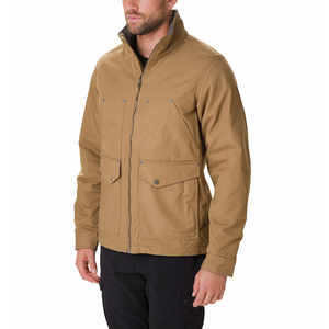 Veste de travail robuste en toile pour homme, manteau utilitaire d'extérieur résistant à l'eau, veste de travail cargo multi-poches avec rivets - Product Image 2