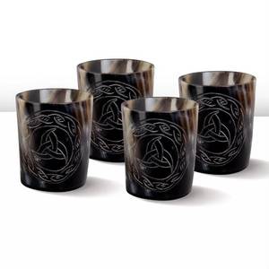 Verre à boire en corne polie de forme naturelle, écologique et de haute qualité, au style rustique, pour les passionnés du Moyen Âge, verres à bière FAIZA CRAFT - Product Image 5