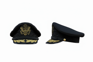 Modern Uniform Apparel Peak <b>Cap</b> Soft Fabric Wool Blend Visor <b>Hat</b> Custom Embroidery Adjustable Professional Wear Accessory <b>Caps</b> - Product Image 3