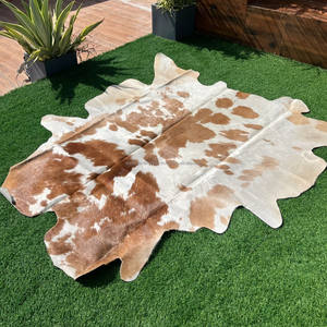 Nouvelle tendance tapis en cuir de fourrure de vachette tapis Offre Spéciale pour salon grande surface traditionnel 100% fourrure de vachette à la main - Product Image 5