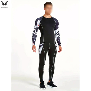 Ensemble de vêtements de sport haute performance pour homme : t-shirt et legging de compression pour l'entraînement, le MMA et la gym - Product Image 2