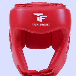 อุปกรณ์ป้องกันศีรษะสำหรับชกมวยสีขาว ยี่ห้อ Top Fight รุ่น PU แบบผูกเชือก ระบายอากาศได้ดี สำหรับผู้ใหญ่ เหมาะสำหรับการฝึกศิลปะการต่อสู้ - Product Image 4