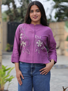 Elegantes Camisetas sin Mangas para Mujer, Tops de Mujer de Lujo, Exportador Mundial, Suministro de Encaje Tejido Indio, Ecológico y Transpirable - Product Image 3