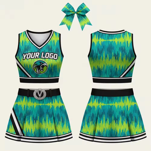 Tenue de cheerleading fabriquée en usine, vêtements respirants et extensibles pour l'entraînement, les spectacles, les compétitions et les événements - Product Image 5