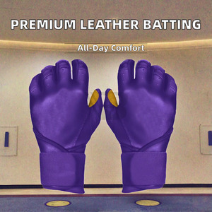 Gants de baseball personnalisés avec logo, doigts entièrement couverts, 100% polyester, légers, respirants, unisexes, antidérapants - Product Image 4