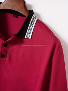 Polo de verano para hombre, camiseta de manga corta con logotipo personalizado, polos largos de peso pesado, polos para hombre - Product Image 3