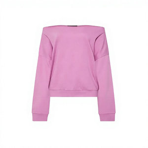 Sweat-shirt imprimé d'hiver pour femme, coupe courte aux épaules, doux, décontracté, à manches longues, style crop tendance, pour le quotidien - Product Image 5