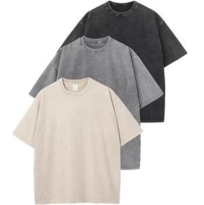 Camiseta 100% algodón personalizada con cuello redondo, camiseta de color sólido con cuello redondo, camiseta para hombre, camiseta de cuello redondo para hombre - Product Image 2