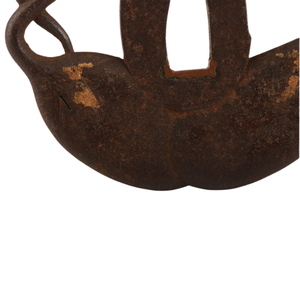 ที่ครอบดาบญี่ปุ่นยุคเอโดะ ซูบา บุชูจู มาซาฮิสะ ทำจากเหล็กเคลือบสีโบราณ ลายมะเขือเทศ ซูกาชิ รูปทรงไม่สม่ำเสมอ - Product Image 5