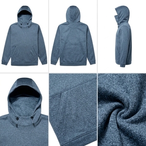 Sweat-shirt à capuche personnalisé en coton mélangé doux, style streetwear - Product Image 4