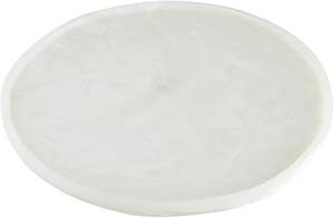 Plato de Servir Artesanal de Resina, Moderno y Lujoso, con Patrón en Espiral, Textura de Mármol Premium, Duradero y Personalizable, para Comedor - Product Image 3