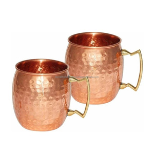 Tazas de mula de cobre de tamaño personalizado de alta calidad, tazas de cerámica beneficiosas para la salud Natural para bebidas de café directamente desde la India - Product Image 1