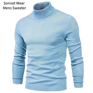 Mens <b>Turtleneck</b> Pullover <b>Sweater</b> Light weight - Product Image 1