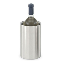 Cubo de hielo de acero inoxidable al por mayor con aislamiento de doble pared para enfriar vino, para uso en bares y hoteles, logotipo OEM personalizado disponible