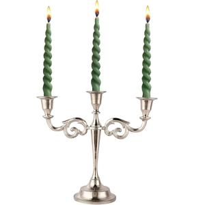 Candélabre en or rose pour décoration de sol, finition brillante, centre de table fait main, porte-bougie à 5 bras, candélabre de luxe - Product Image 6