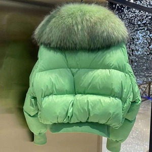 Blouson d'hiver court matelassé pour femme avec capuche et fermeture éclair, chaud et rembourré - Product Image 2