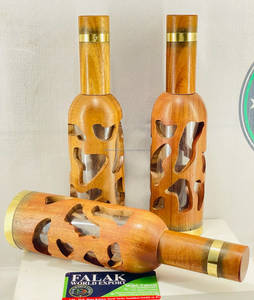 Botella de Agua 100% de Madera Pura |   A prueba de fugas y duradero |   Hecho a Mano y Ecológico |   Diseño Moderno |   Mejora la Salud de Forma Natural y Limpia - Product Image 5