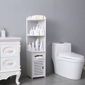 Mensola Angolare Moderna (30x30x120cm) Semplice e Regolabile in Plastica con Finitura Spazzolata per Bagno, Cucina e Doccia - Product Image 2