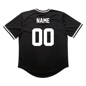 Maillot de baseball noir avec impression par transfert thermique, logo blanc, uniforme pour homme, vêtements de sport - Product Image 4