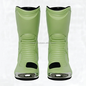 Bottes de moto d'été et d'hiver, imperméables, sportives, avec logo personnalisé, protection durable en cuir, pour motards, OEM en gros - Product Image 5