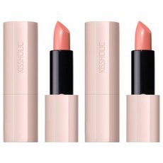 Rouge à lèvres intense Kissholic CR02 Yogurt Peach 3,7g 2 unités, texture crémeuse, cosmétiques coréens The Saem, prix réduit - Product Image 1