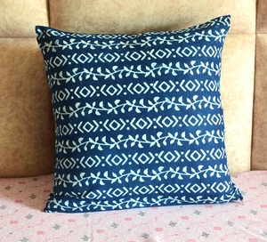 Housse de coussin en coton 100% imprimée à la main avec passepoil, style moderne, pour hôtel, canapé, lit, décoration intérieure - Product Image 5