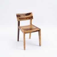 Chaise de salle à manger en bois massif de palissandre, fauteuil à grain de bois naturel, mobilier moderne pour la maison