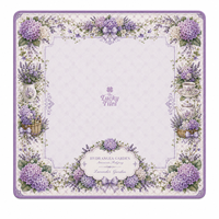 Tapis de Mahjong de Jardin Lavande Hortensia Personnalisé en Gros 33x33 Pouces en Néoprène Premium Antidérapant Pliable pour Table de Poker Cadeau OEM