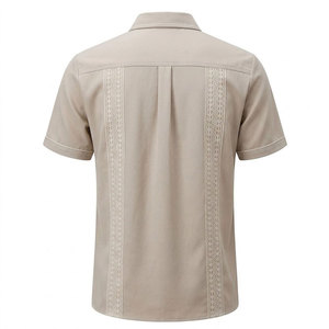 Factory Made Polyester Material Made <b>Shirts</b> For Men Custom <b>Button</b> Closure Newest Denim Style Men <b>Shirts</b> - Product Image 3