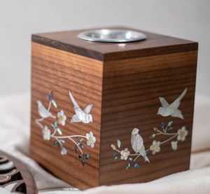 Velora Pearl wood <b>Bakhoor</b> Burner Set Elegant Handmade Mother of Pearl Inlay Arabic Incense Holder with for <b>Oud</b> <b>Bakhoor</b> & Incense - Product Image 5