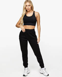 Conjunto deportivo de dos piezas, chándales de poliéster de manga larga con logotipo bordado personalizado de alta calidad para mujer - Product Image 5