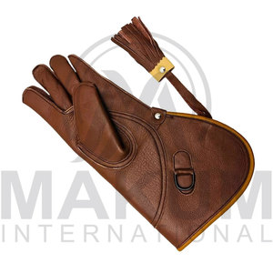 Gants de fauconnerie de haute qualité pour adultes, logo personnalisé, meilleur prix, gants de sécurité en cuir - Product Image 3