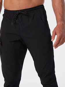 Pantalon de jogging décontracté pour homme en toile, taille mi-haute, coupe large, idéal pour le sport et la gym - Product Image 4