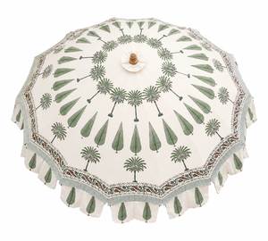 Sombrillas de Jardín con Estampado a Mano al por Mayor, Sombrillas de Patio de Algodón para Exteriores, Proveedor y Exportador de la India, Material Ecológico - Product Image 1
