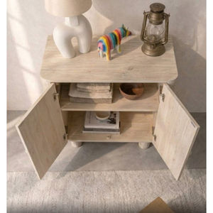 Armoire de rangement en bois de chêne massif, design moderne, style rustique, pour salon, bureau, bar, chambre à coucher - Product Image 4