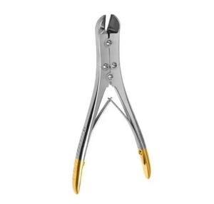 Cortador de Clavículas y Alambres TC de 7 Pulgadas, Instrumentos Quirúrgicos Ortopédicos con Mango Dorado, Rongeur para Cirugía Ósea, Narham Enterprises - Product Image 5